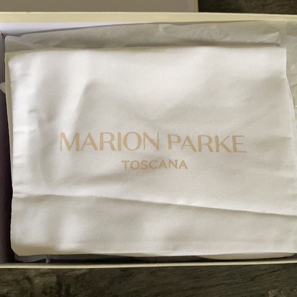 🎉HP👏 NIB Marion Parke Women's Leah Ankle Tie Sandal in Magenta Suede Sz 7.5 - Picture 9 of 16